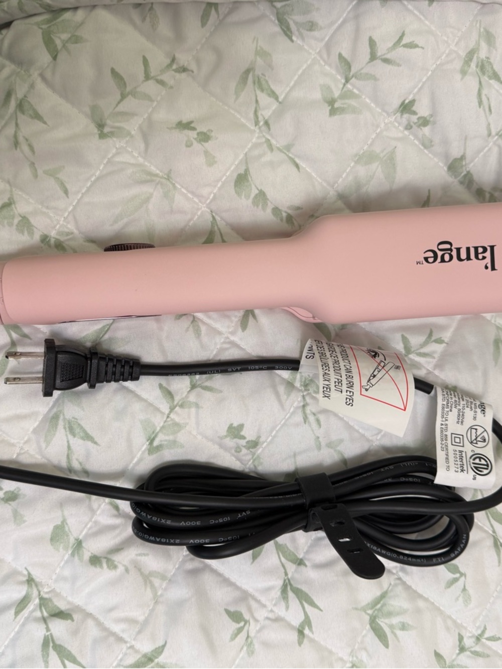 Lange Soft Pink Ceramic Hair Straightener